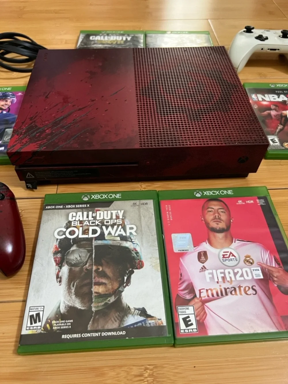 Microsoft Xbox One S Gears of War 4 Limited Edition 2 TB Crimson Console Bundle